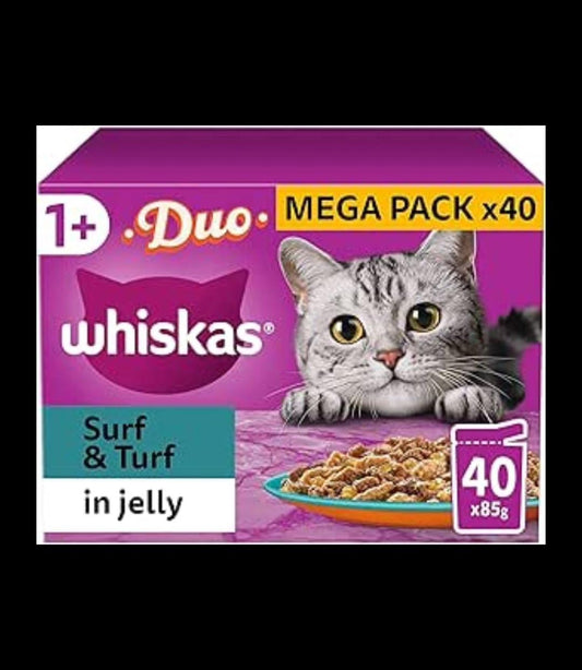 Tasty Duo 1+ – 40 Pouches | Surf & Turf in Jelly